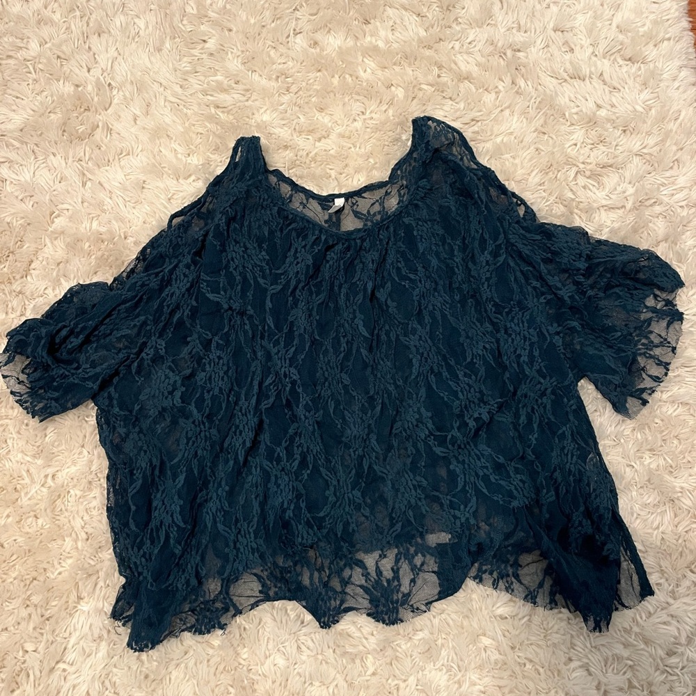 Free People Lace Shirt